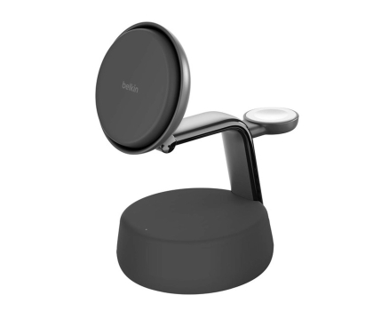Ładowarka i akumulator Belkin Ładowarka magnetyczna Qi2 25W, 3w1, zasilacz 45W, grafitowa